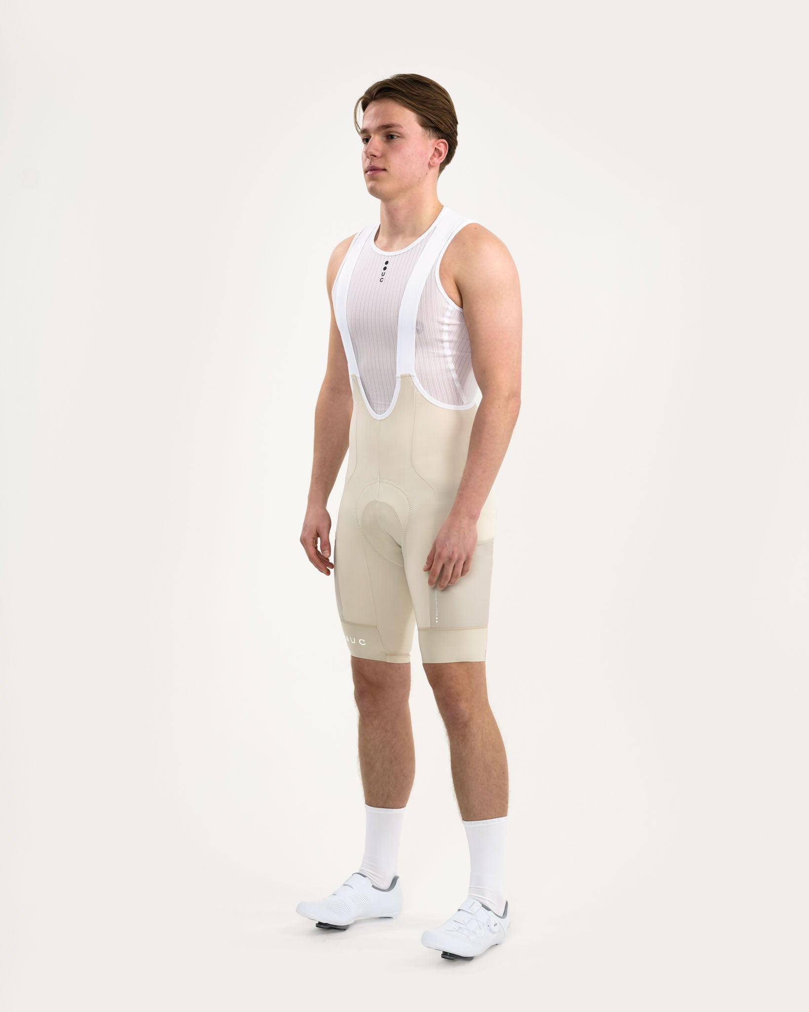 Men's Mono Cargo Bib Shorts - Off White