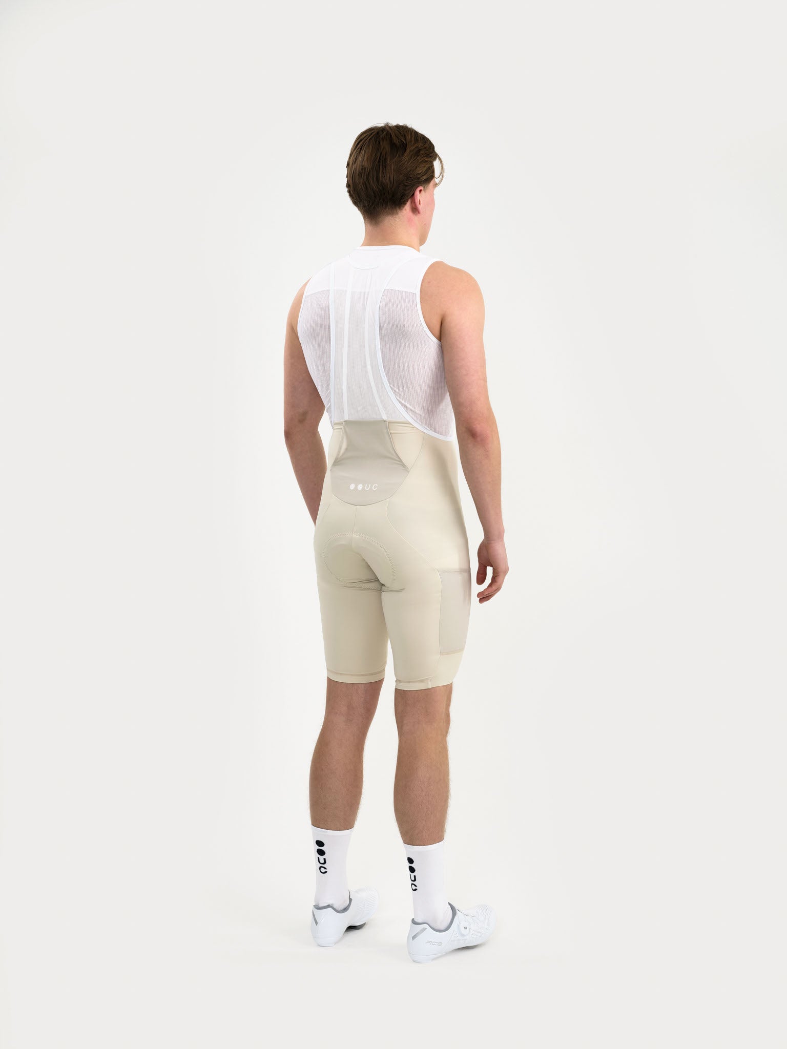 Men's Mono Cargo Bib Shorts - Off White