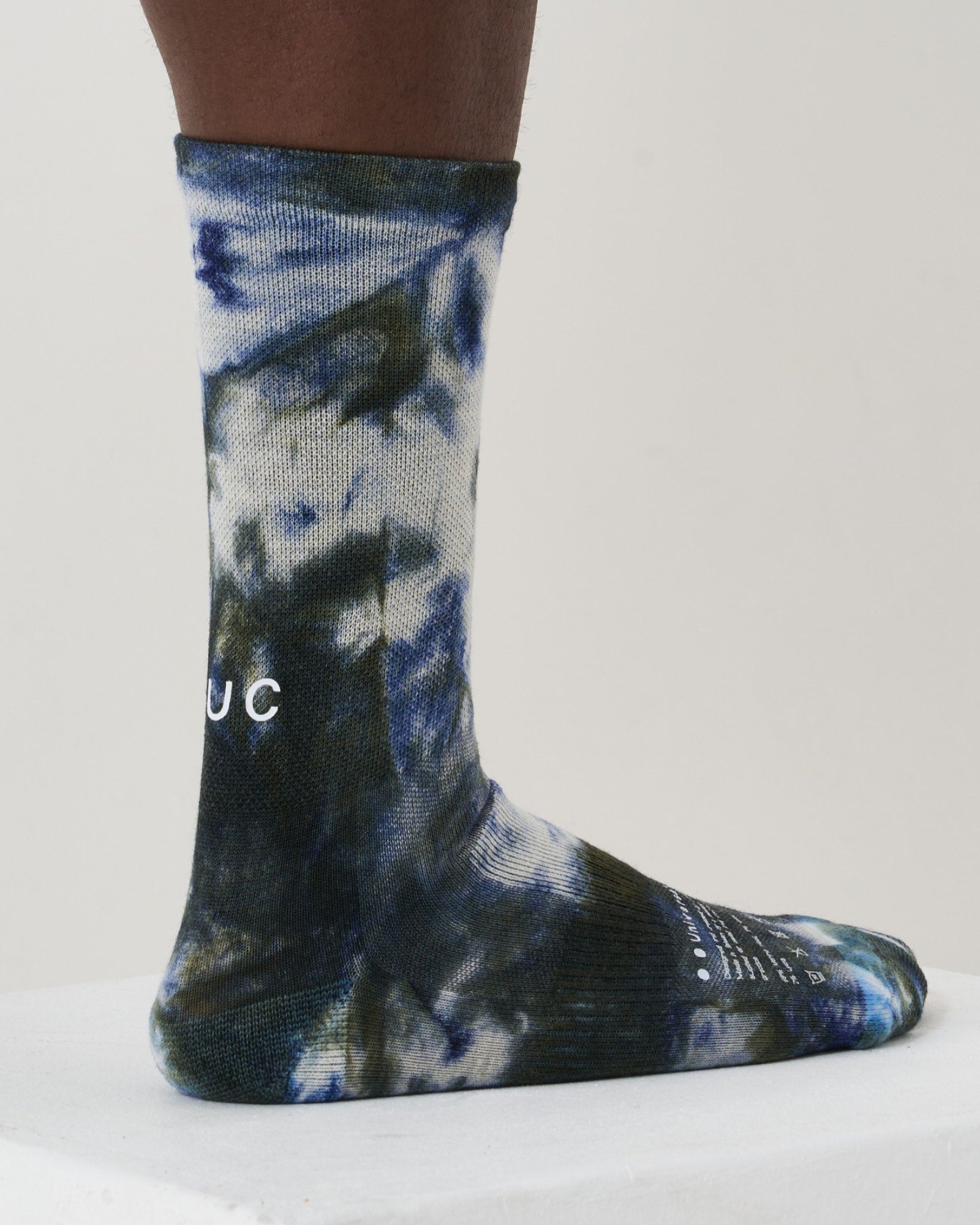 Spectrum Tie-Dye Merino Socks - Navy Blue - Image 2