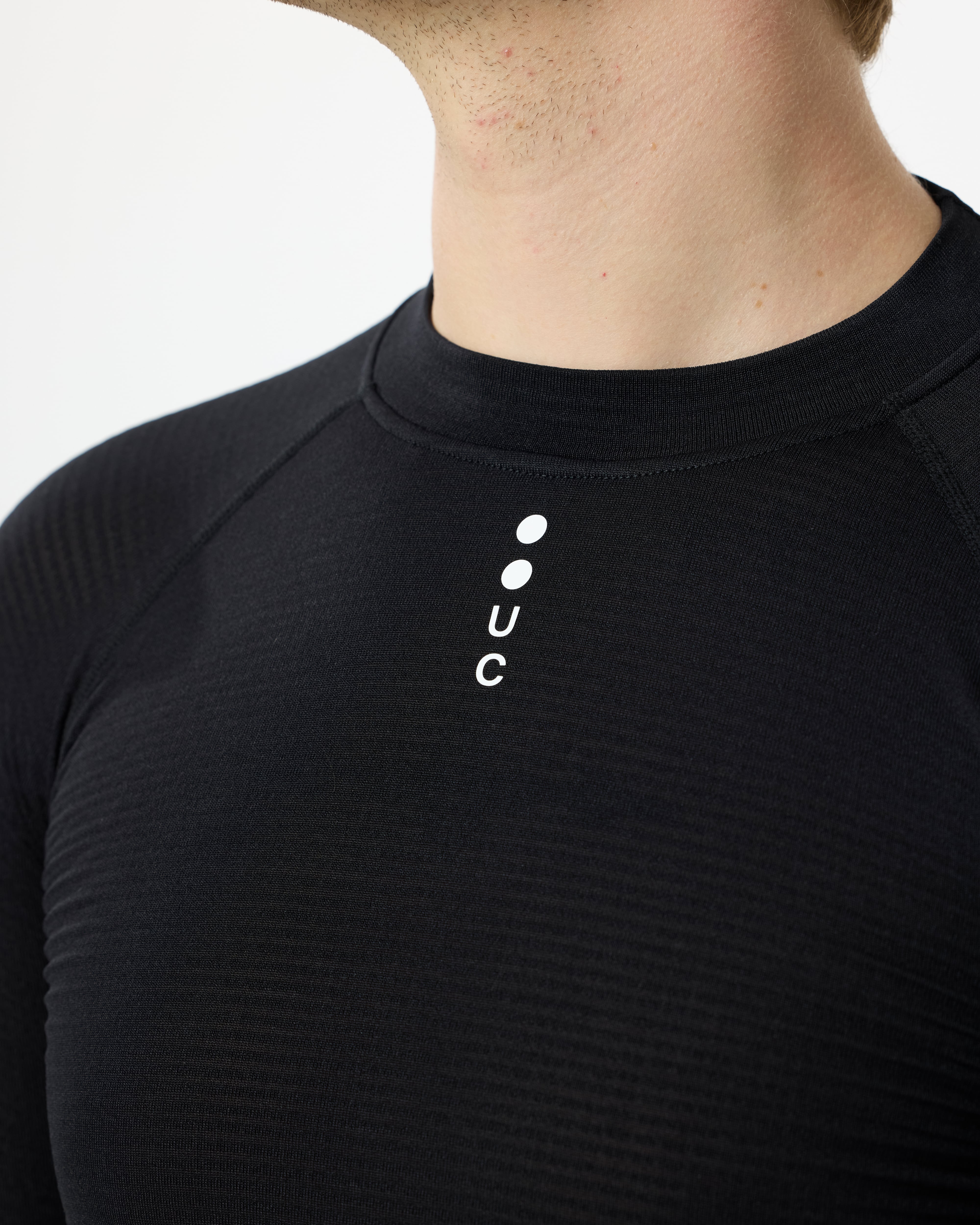 Men's Thermal Long Sleeve Base Layer - Black