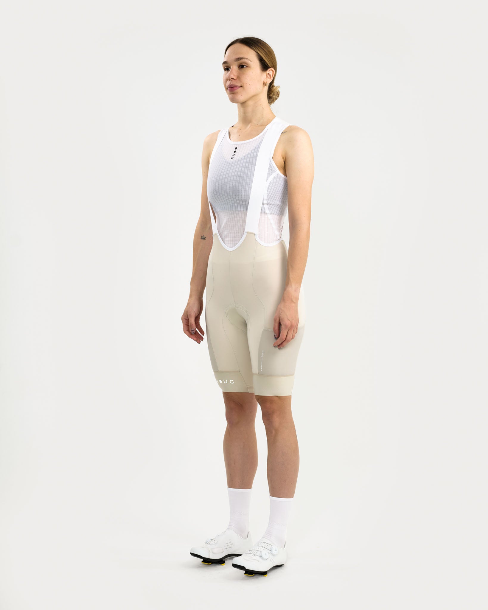 Women's Mono Cargo Womens Bib Short - Off White