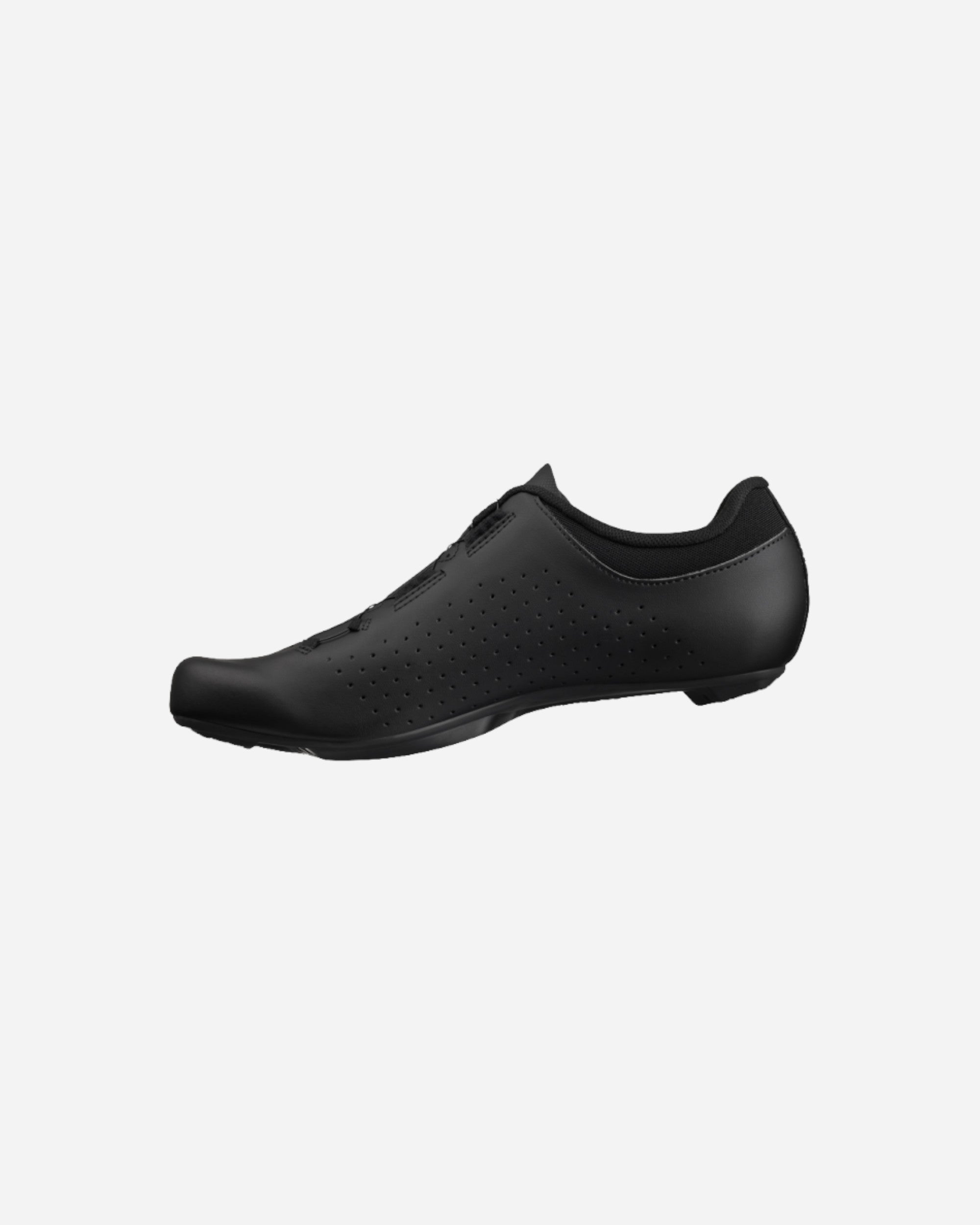 Moloko Cycling Ltd. Vento Omna wide fit black road cycling shoes with perforated PU upper and BOA dial closure