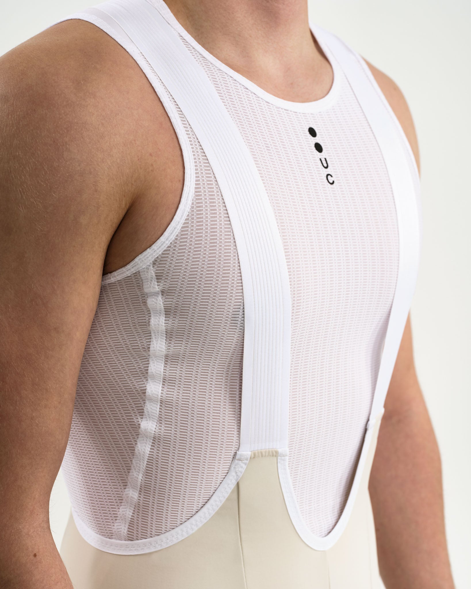 Men's Mono Cargo Bib Shorts - Off White