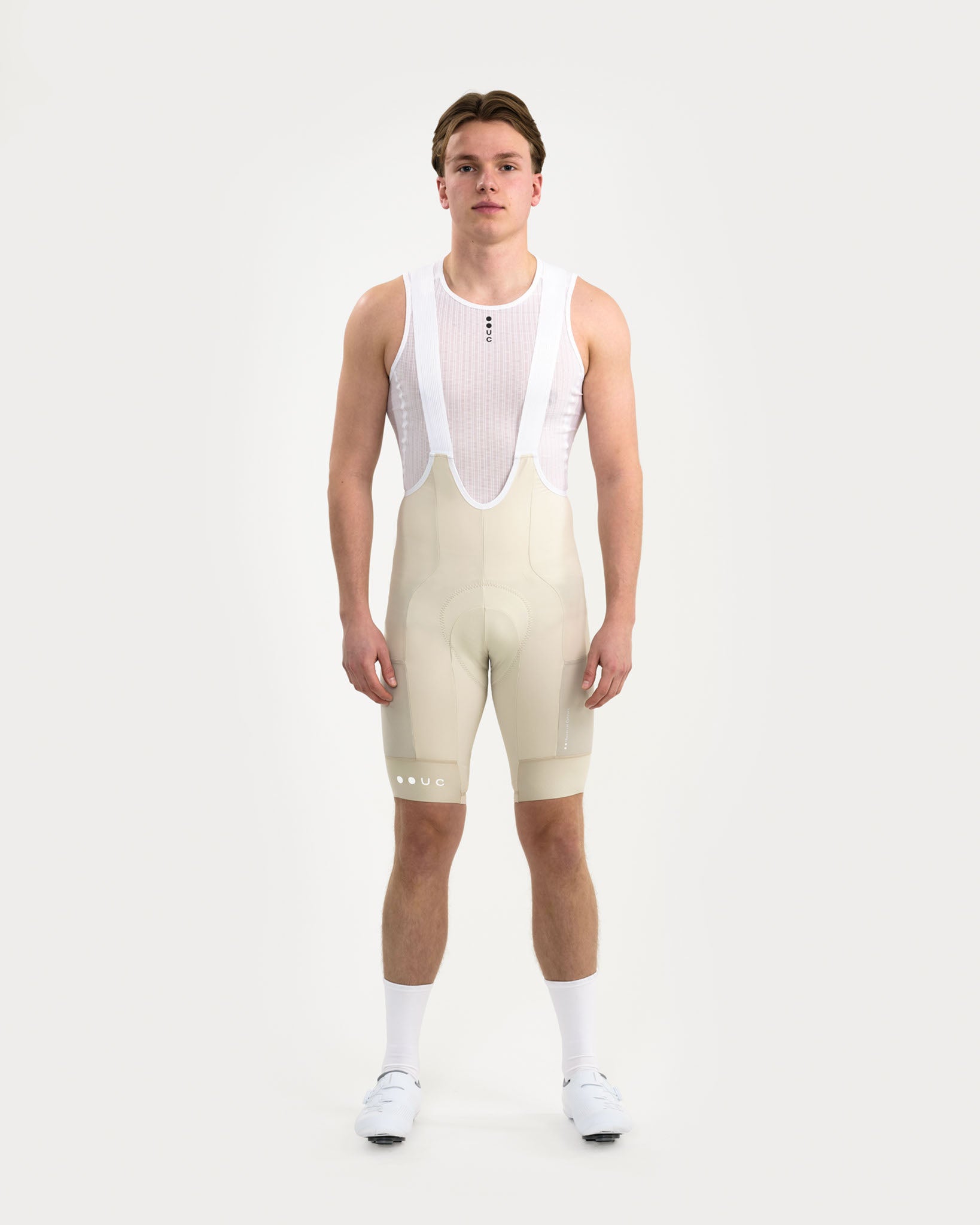 Men's Mono Cargo Bib Shorts - Off White