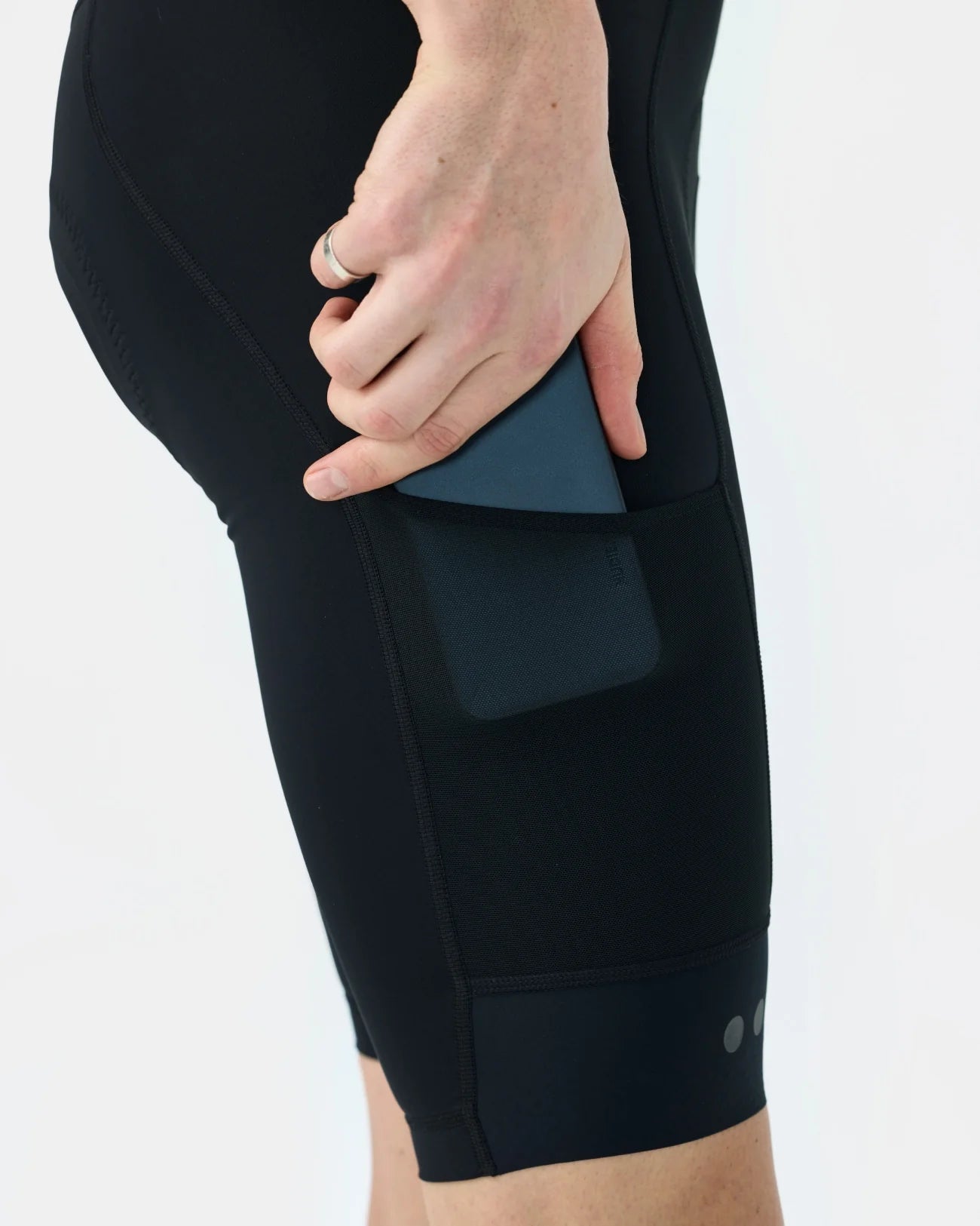 Men's Mono Cargo Bib Shorts - Black - Image 6