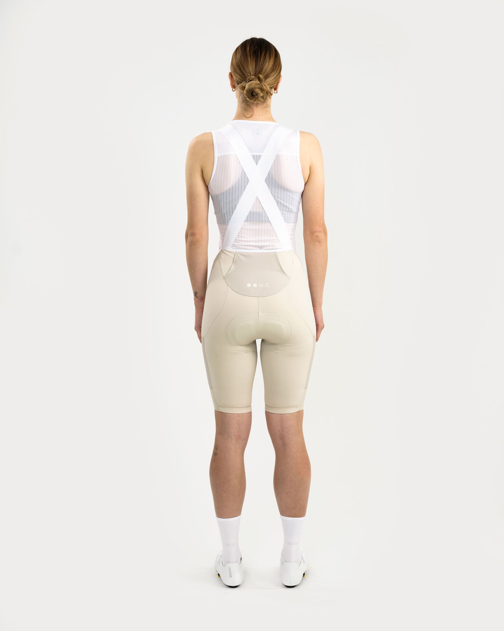 Women's Mono Cargo Womens Bib Short - Off White
