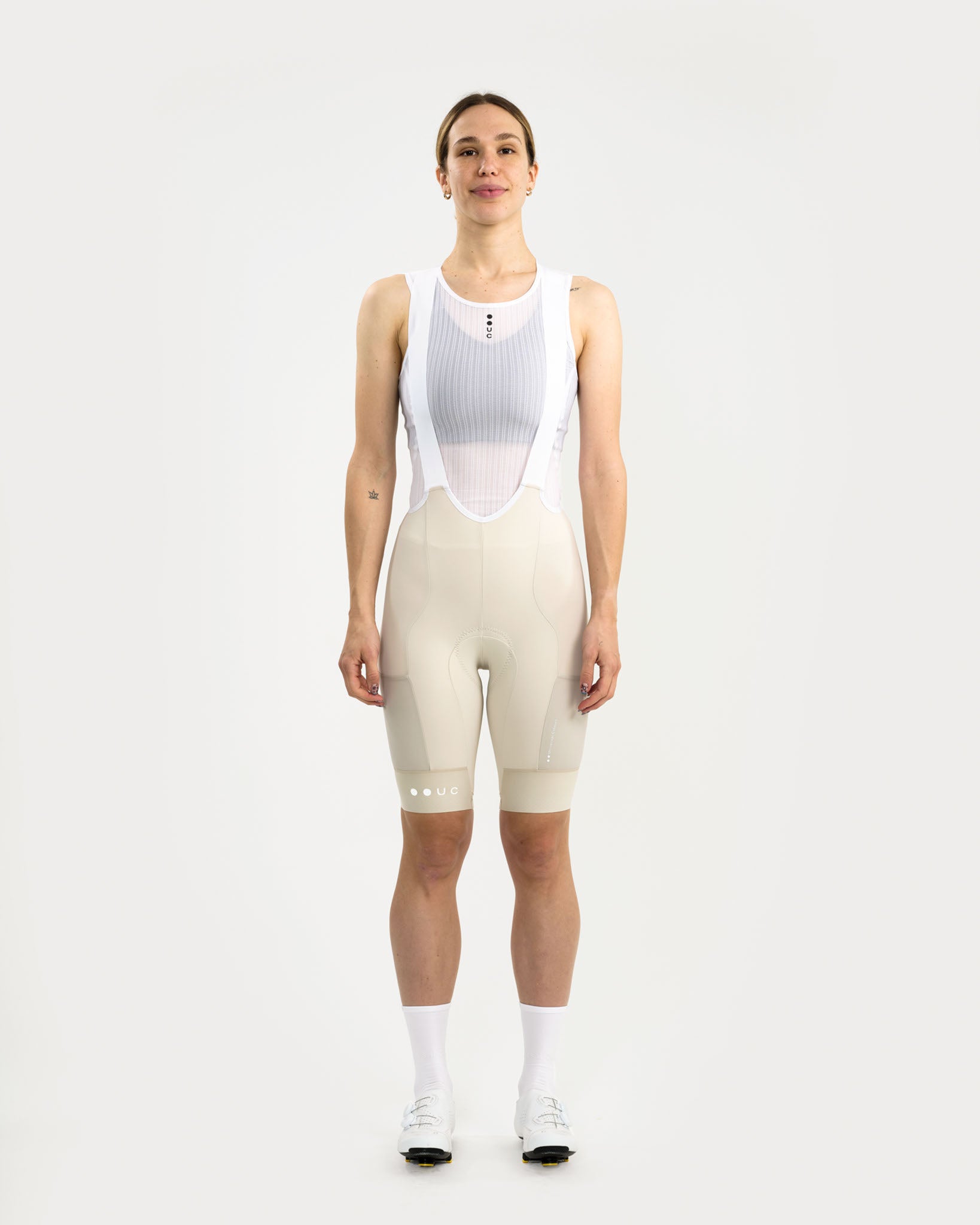 Women's Mono Cargo Womens Bib Short - Off White