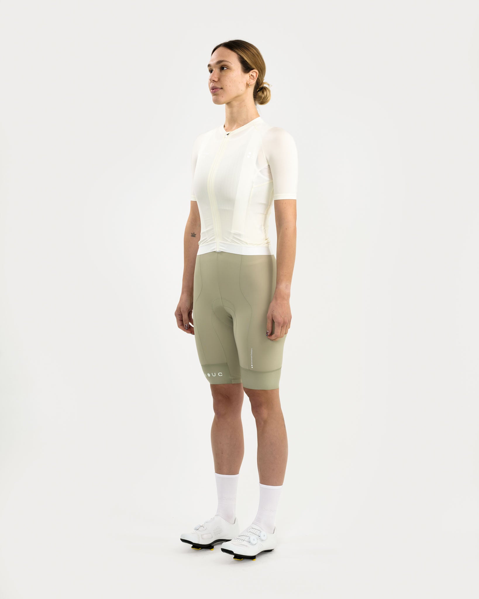 Women's Mono Short Sleeve Jersey - Tampered White