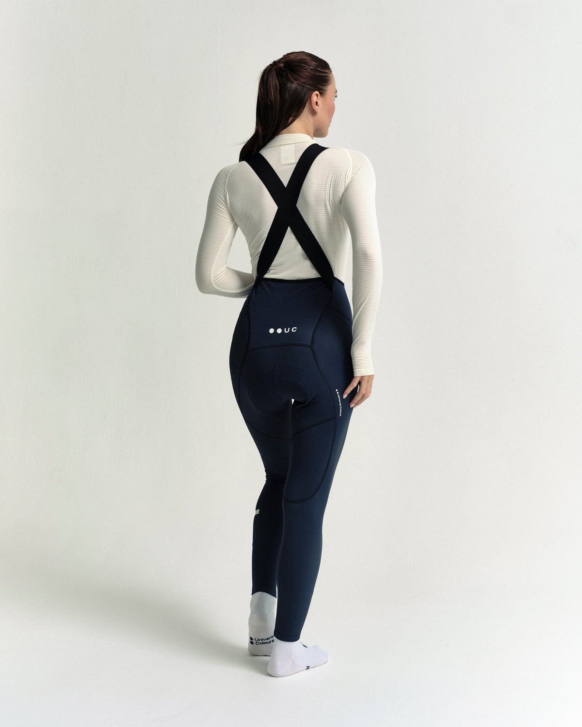 Model wearing the Women's Thermal Base Layer in Off White.