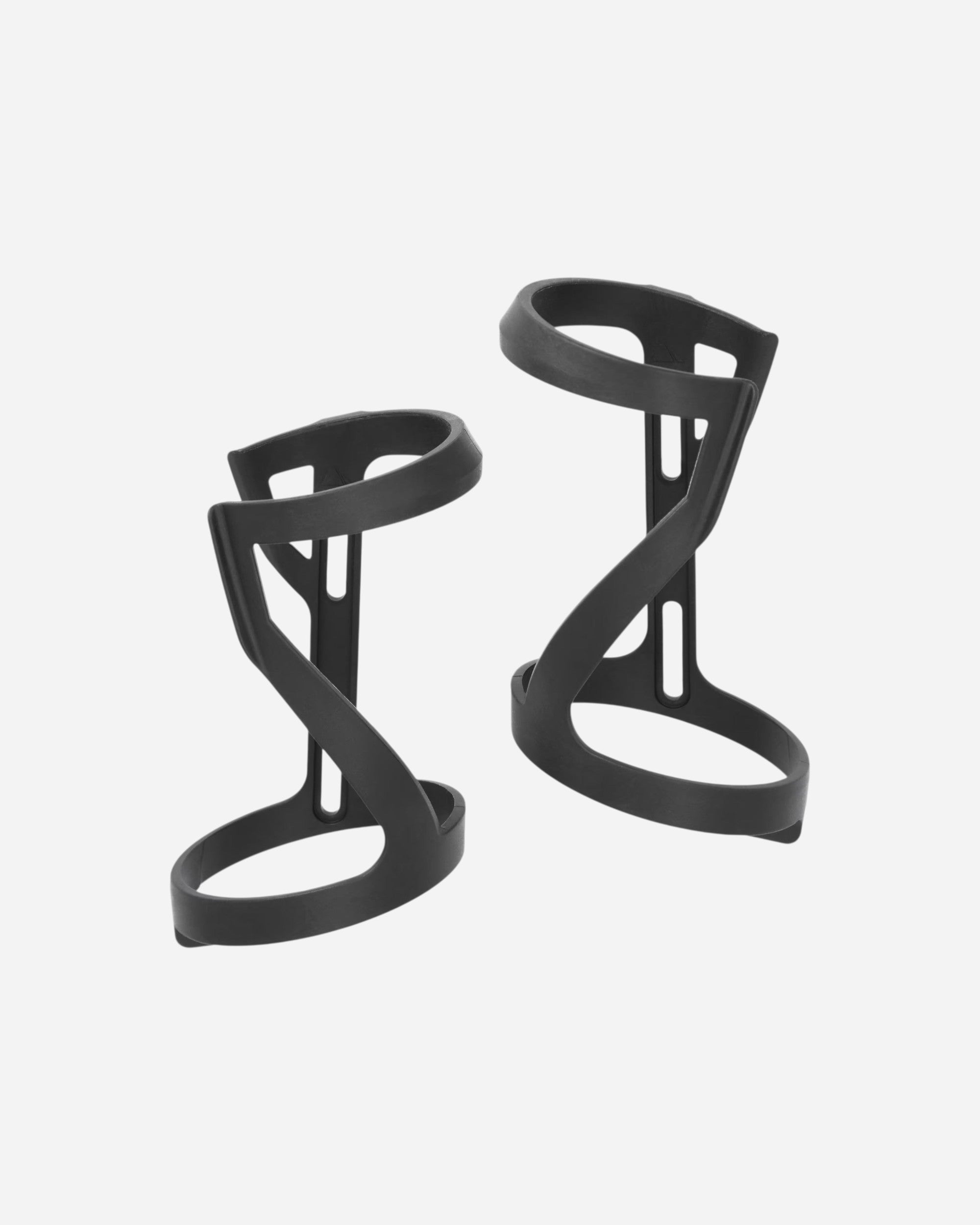 Moloko Cycling Ltd. lightweight black carbon side-loading bottle cages for MTB and gravel bikes