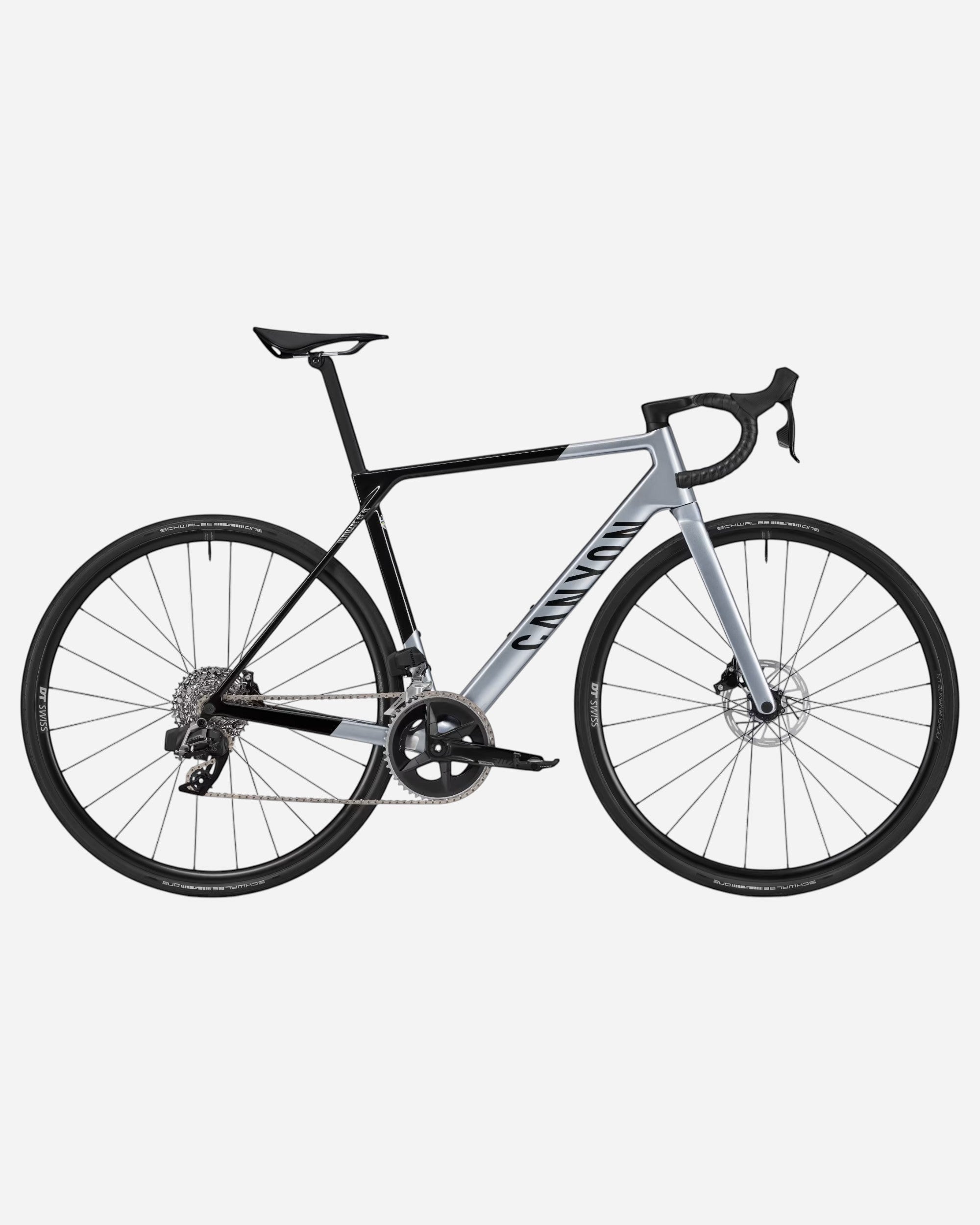 Moloko Cycling Ltd. Ex-Demo Ultimate CF SL 7 AXS road bike, size XS, silver and black carbon frame, electronic SRAM AXS groupset.