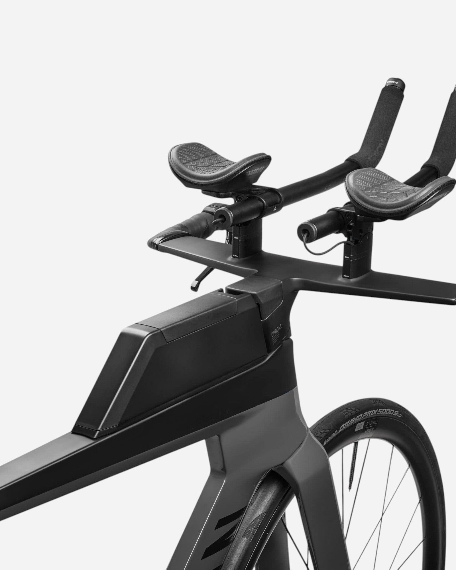 Moloko Cycling Ltd. Speedmax CF 7 triathlon bike, size M, with integrated storage and aerodynamic handlebars.